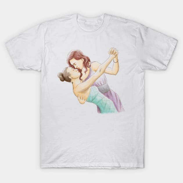 Dancing softly T-Shirt by Griffindiary